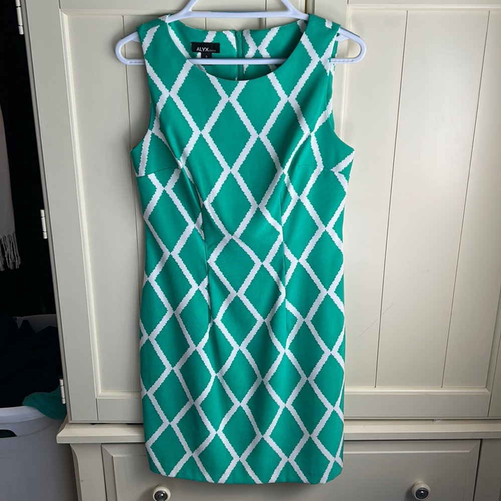 ALYX dress, green patterned, size 8